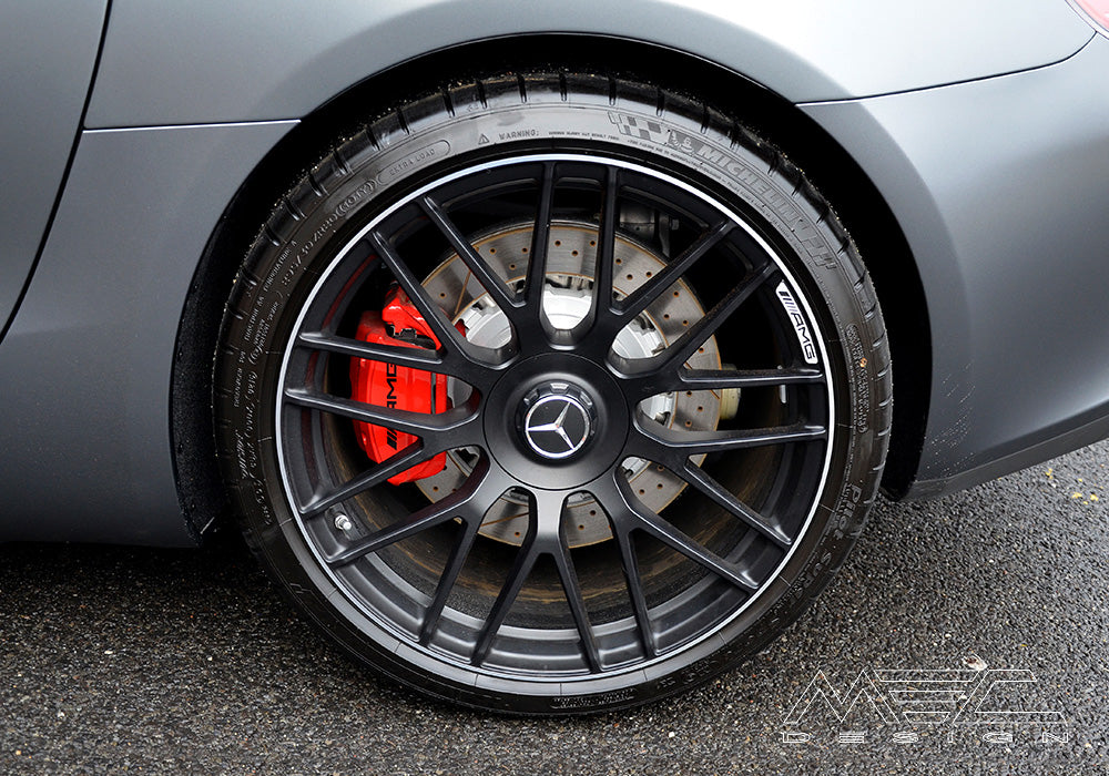 MEC Design Wheel Spacers set black (black wheel spacer) for the C190 GT/ S