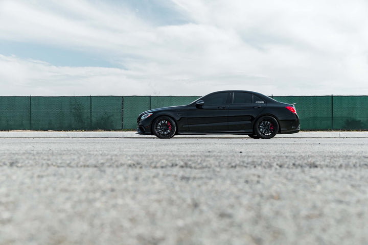 MERCEDES BENZ C63 AMG FORGED WHEELS AND EXHAUST SYSTEM