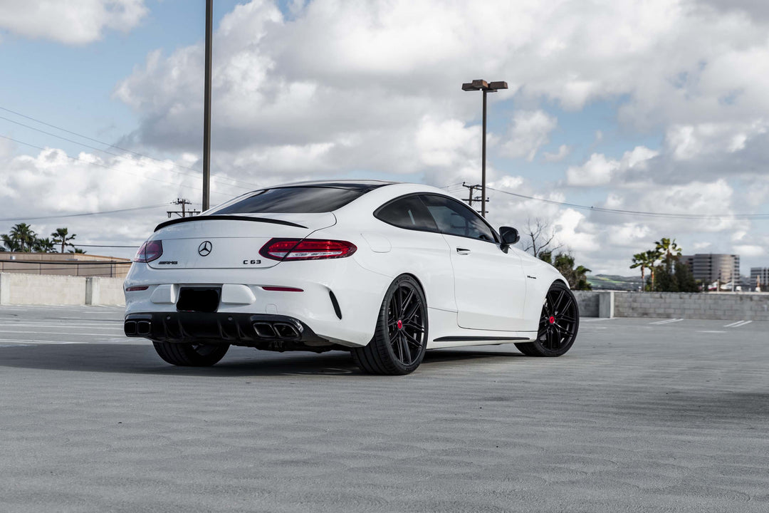 MERCEDES BENZ C63 AMG FORGED WHEELS AND EXHAUST SYSTEM