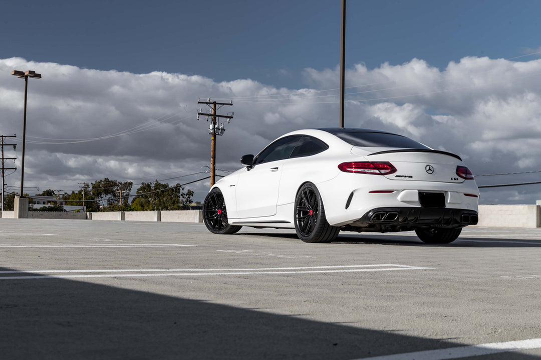 MERCEDES BENZ C63 AMG FORGED WHEELS AND EXHAUST SYSTEM