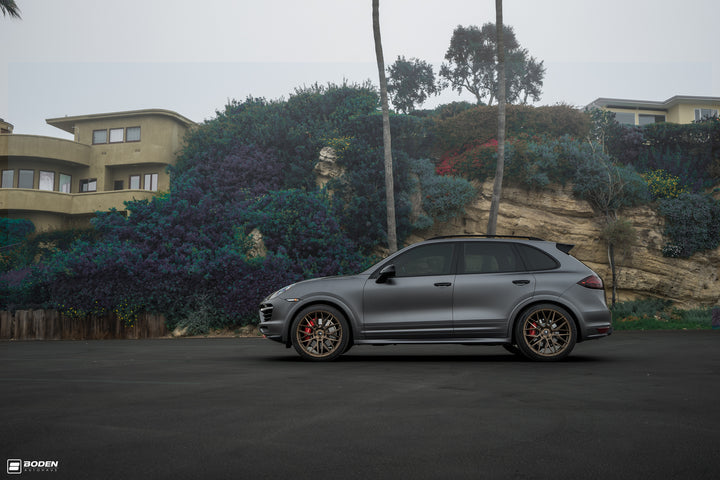 PORSCHE CAYENNE TURBO FORGED WHEELS AND EXHAUST SYSTEM