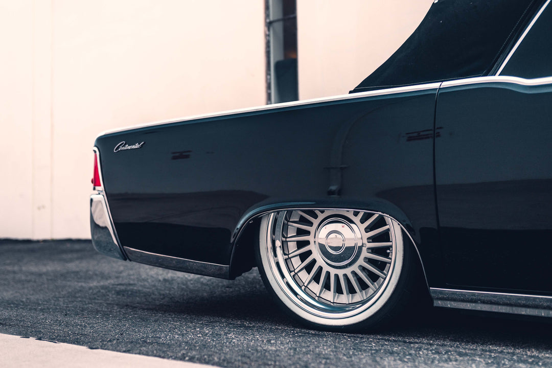 LINCOLN CONTINENTAL FORGED WHEELS AND EXHAUST SYSTEM