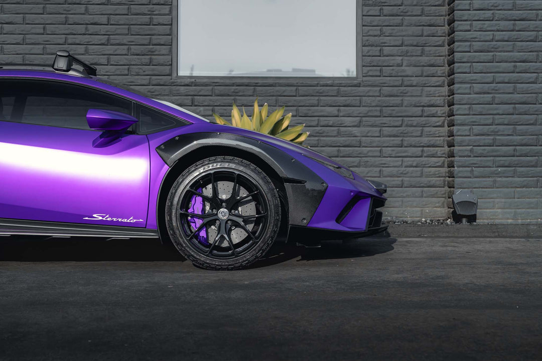 LAMBORGHINI HURACAN STERRATO FORGED WHEELS AND EXHAUST SYSTEM