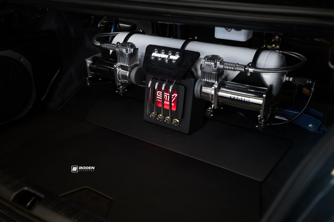 SUBARU STI FORGED WHEELS AND EXHAUST SYSTEM