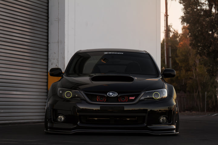 SUBARU STI FORGED WHEELS AND EXHAUST SYSTEM