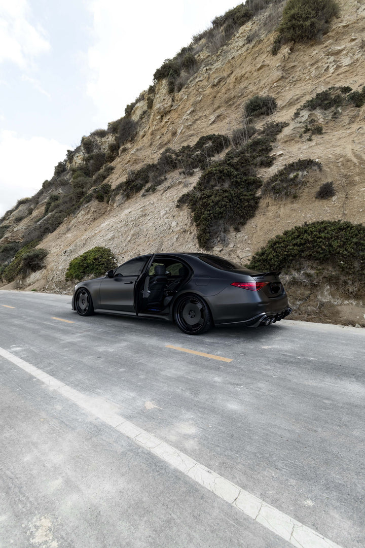 MERCEDES BENZ S63 FORGED WHEELS AND EXHAUST SYSTEM