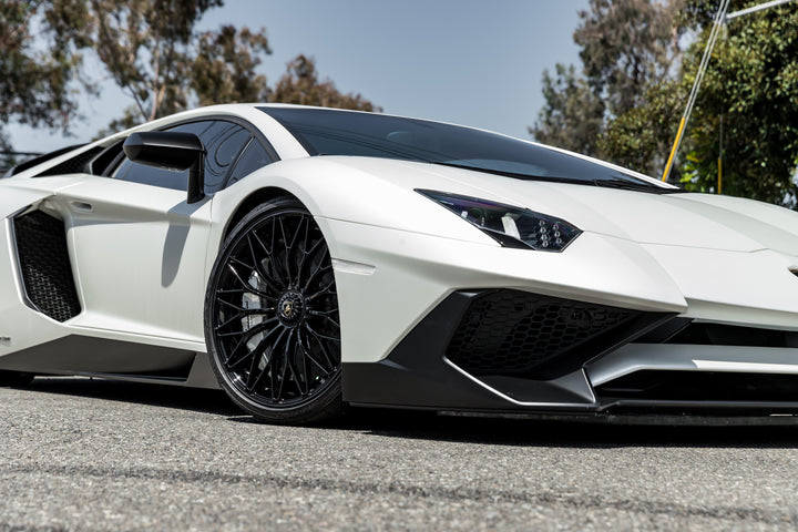 LAMBORGHINI AVENTADOR SV FORGED WHEELS AND EXHAUST SYSTEM