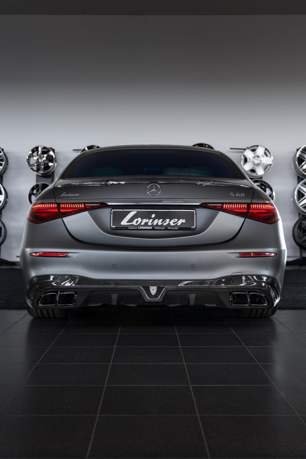 S-Class W223 Lorinser Rear Spoiler Carbon
