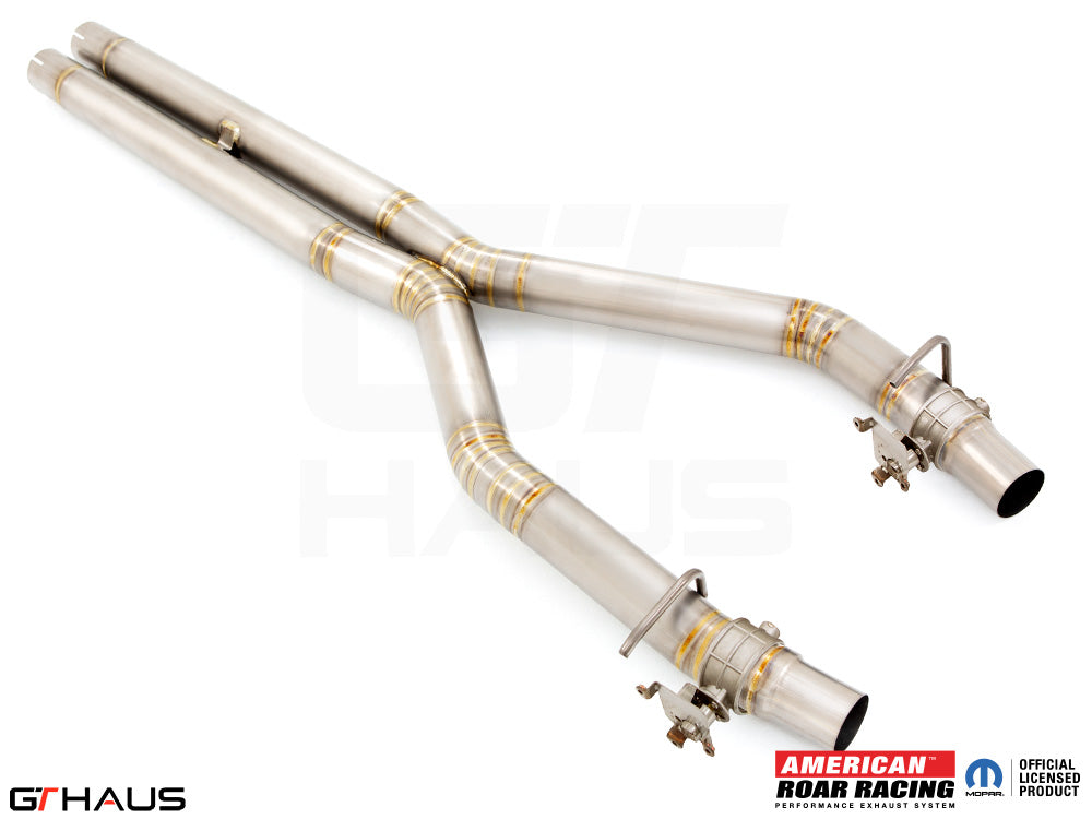 GTHAUS Mid Pipe for Dodge Charger (Sedan) SRT8 / Scat-pack / Hellcat 707 / Redeye 2015+ Section 2 - X-Pipe with Factory Control