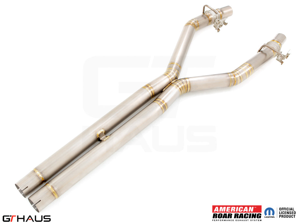GTHAUS Mid Pipe for Dodge Charger (Sedan) SRT8 / Scat-pack / Hellcat 707 / Redeye 2015+ Section 2 - X-Pipe with Factory Control
