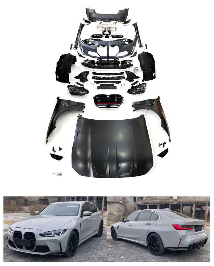 BMW 3 SERIES F30 G20 UPGRADE TO G80 WIDEBODY KIT 2019-2022