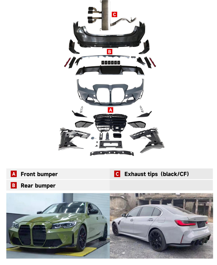 BMW 3 SERIES G20/G28 TO NEW M3 BODYKIT 2019-2022y