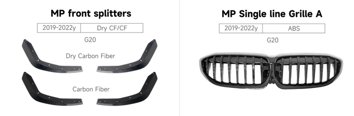 BMW 3 SERIES G20 MP PARTS 2019-2022y