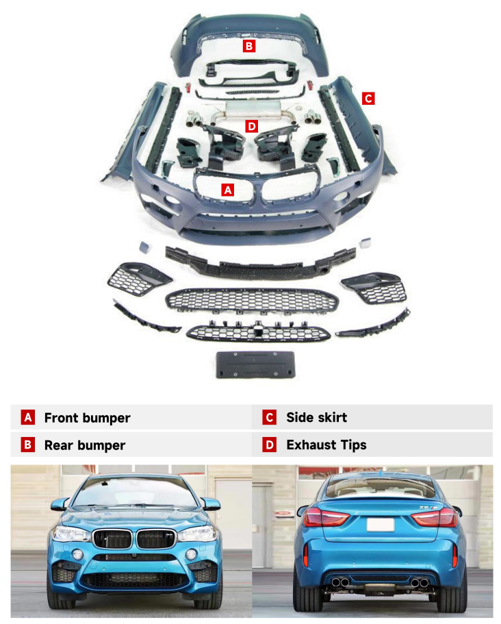 BMW Х6 F16 M BODY KIT 2013-2018Y+