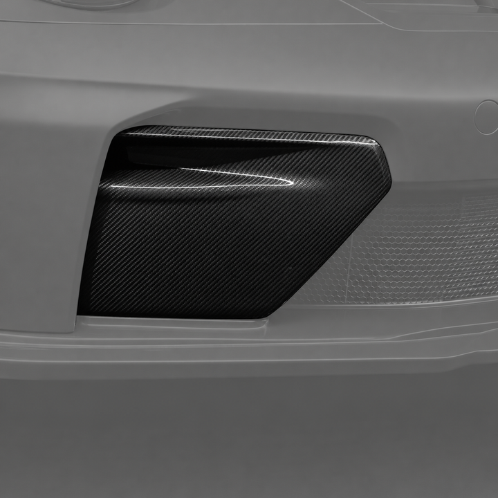 TECHART CARBON FRONT AIR INTAKE TRIMS FOR 992.2 GT3