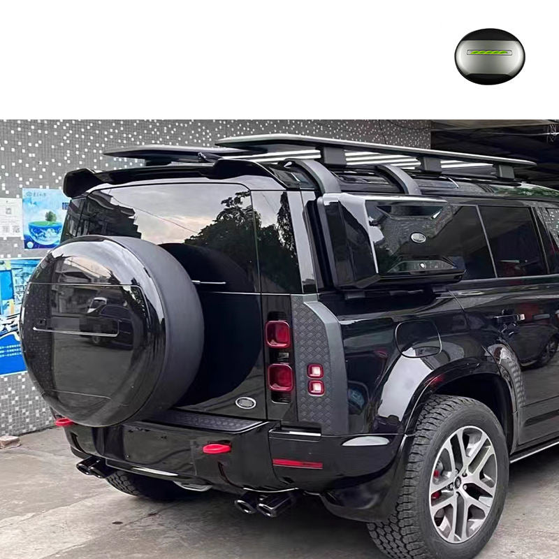 RANGE ROVER DEFENDER 90 110 130 GLOSSY BLACK SPARE TIRE COVER