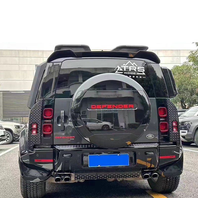 RANGE ROVER DEFENDER 90 110 130 GLOSSY BLACK SPARE TIRE COVER