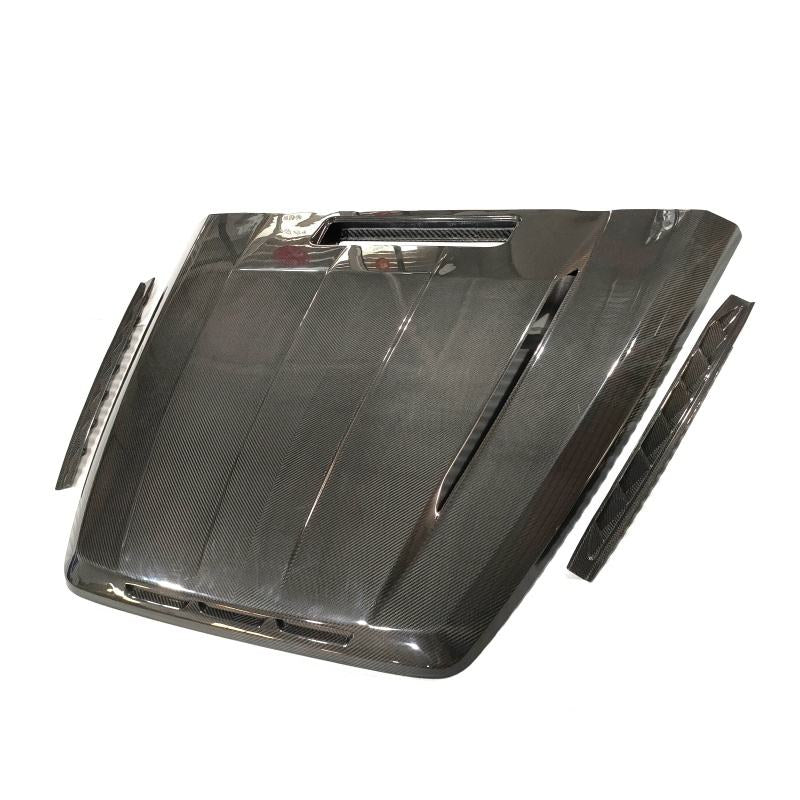 MERCEDES BENZ W464 W463A TP STYLE DRY CARBON FIBER BONNET ENGINE COVER