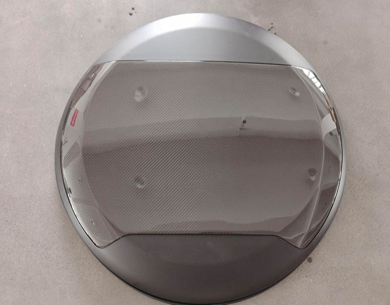 RANGE ROVER DEFENDER 90 110 130 GLOSSY BLACK SPARE TIRE COVER