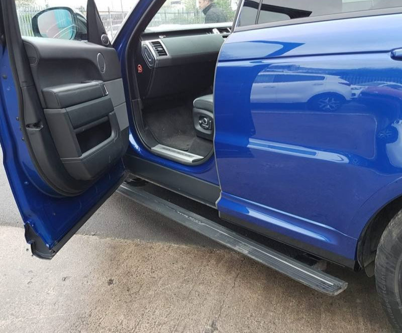 RANGE ROVER SPORT ELECTRIC RUNNING BOARDS BLACK 2014-2017