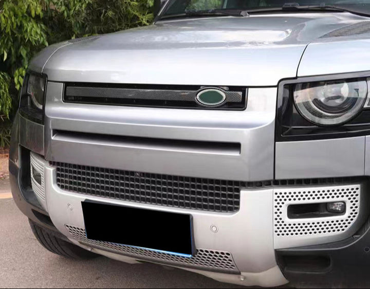 LAND ROVER DEFENDER CARBON FIBER FRONT GRILLE COVER 2020-2023