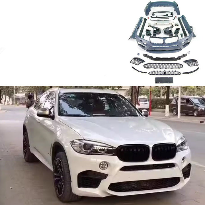 BMW X6 F16 TO X6M BODY KIT FRONT BUMPER GRILLE 2013-2018