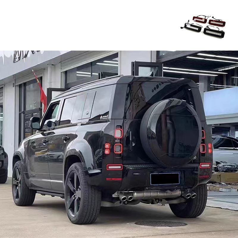 LAND ROVER DEFENDER BRAKE LIGHT LED RED BLACK