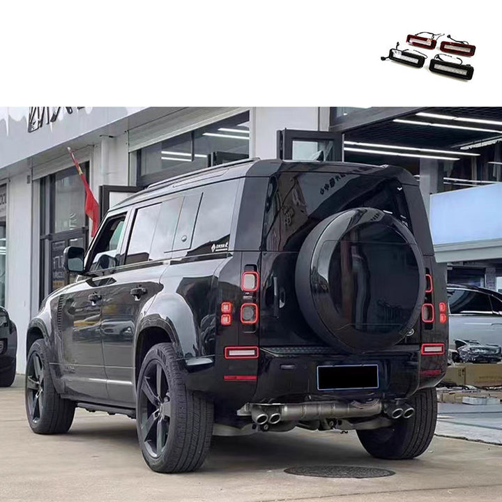LAND ROVER DEFENDER BRAKE LIGHT LED RED BLACK