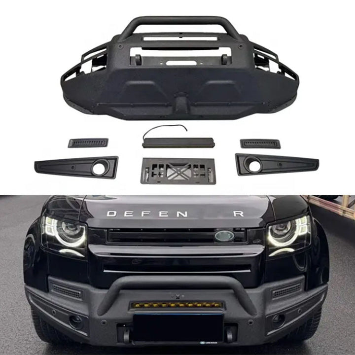 LAND ROVER DEFENDER L663 STEEL BULL BAR BUMPER GUARD 90 110