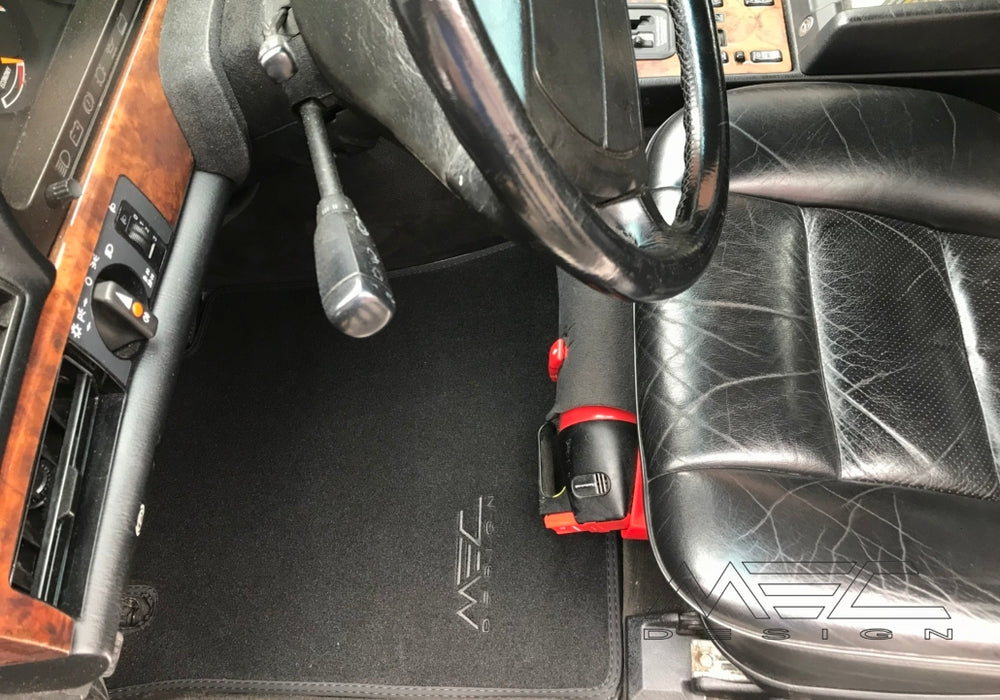 MEC Design floor mats in Velour black/ black for W126 short wheelbase version