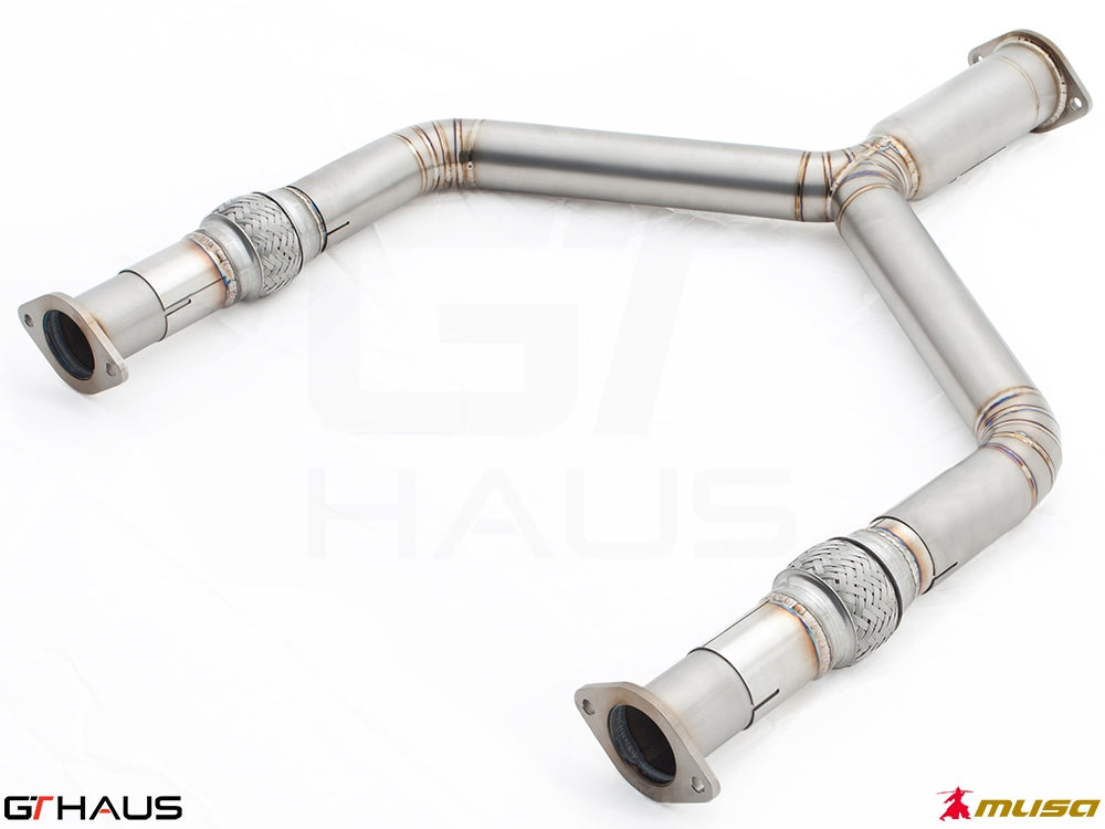 GTHAUS Mid Pipe for Infiniti G37 / G37S Coupe / Cabrio / Q60 Coupe -2016 Front Y-Pipe Collector Section