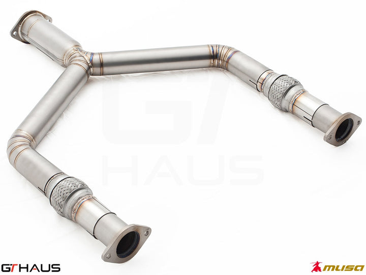 GTHAUS Mid Pipe for Infiniti G37 / G37S Coupe / Cabrio / Q60 Coupe -2016 Front Y-Pipe Collector Section