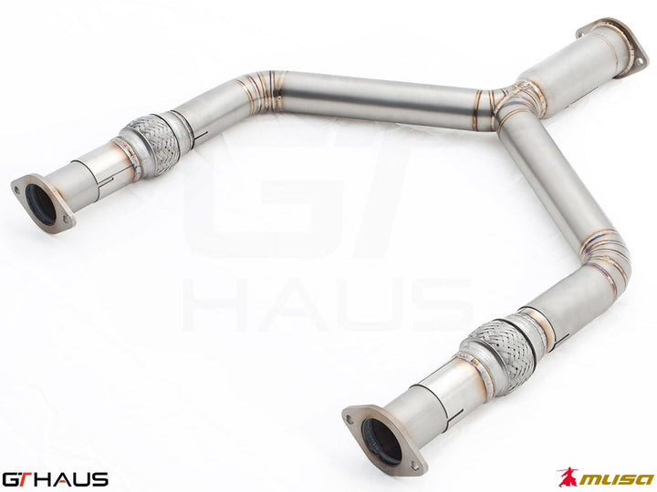 GTHAUS Mid Pipe for Nissan 370Z (Z34) Coupe 2009-2020 Front Y-Pipe Collector Section