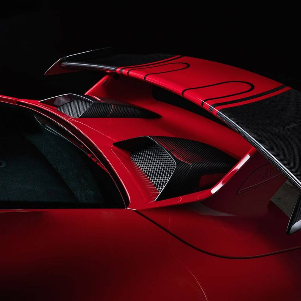 TECHART CARBON AIR SCOOP GLOSSY FOR GT3 FROM MODEL YEAR 2017