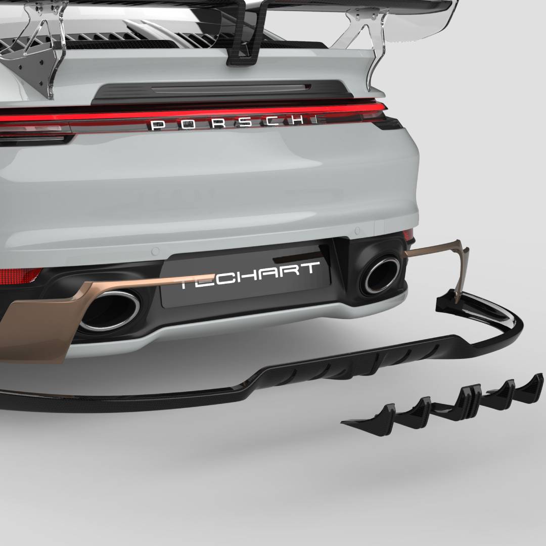 TECHART DIFFUSER TRIM FOR REAR APRON FOR 992.1 CARRERA