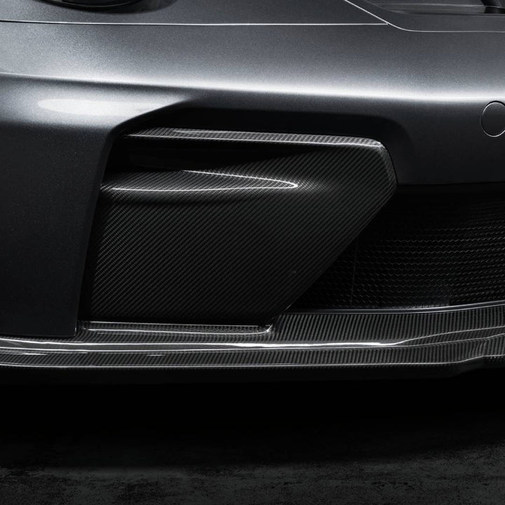 TECHART CARBON FRONT AIR INTAKE TRIMS FOR 992.2 GT3