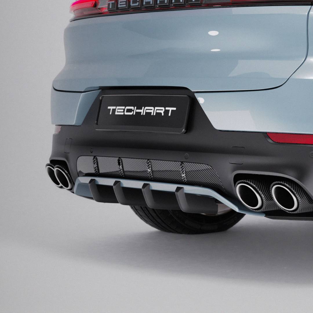 TECHART REAR DIFFUSER "FOUR FAST FINS" (E3.2 SPORTDESIGN)