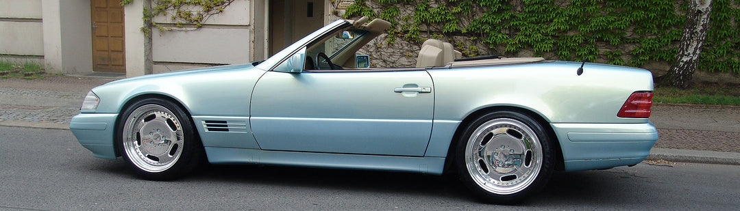 MEC Design Sport Springs Type R129 with fine-line set-up, SL280-SL600 lower suspension setting ca. 35mm