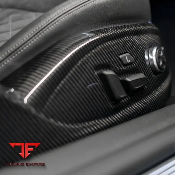 ABT Seat Frame Covers Carbon Gloss for Audi RS 4