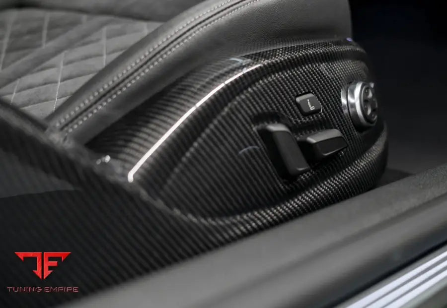 ABT Seat Frame Covers Carbon Gloss for Audi RS 4