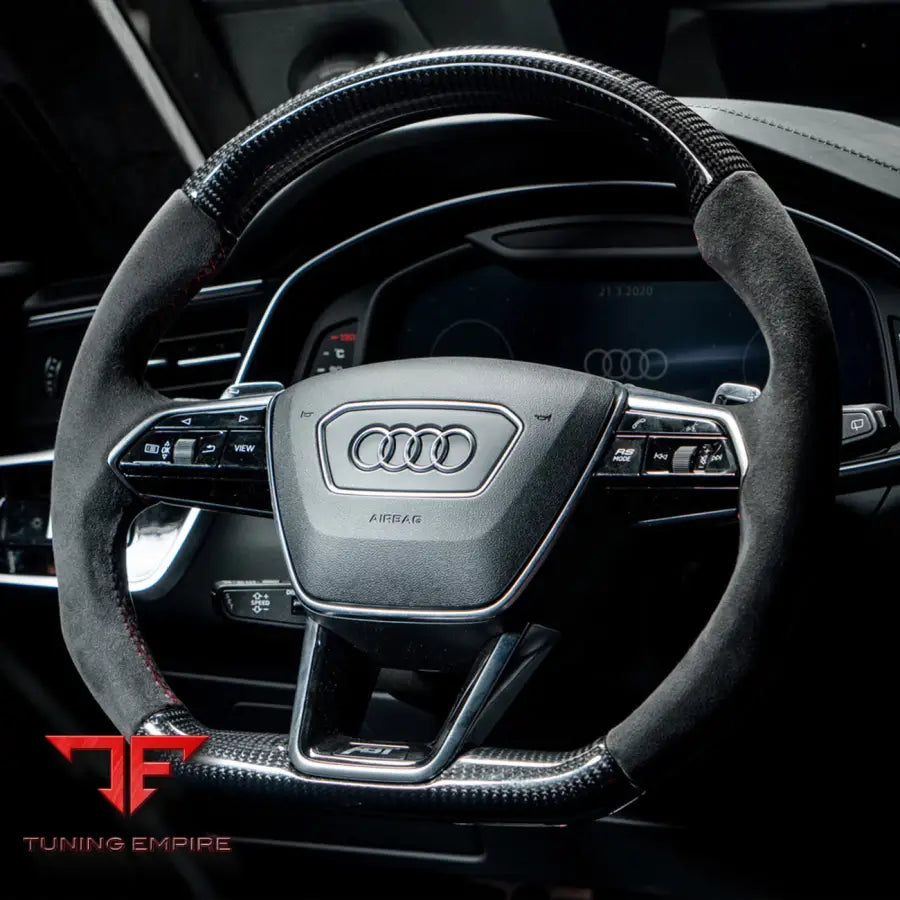 ABT Steering Wheel Carbon / Leather Upgrade for Audi A6 Hybrid and 6 More Models
