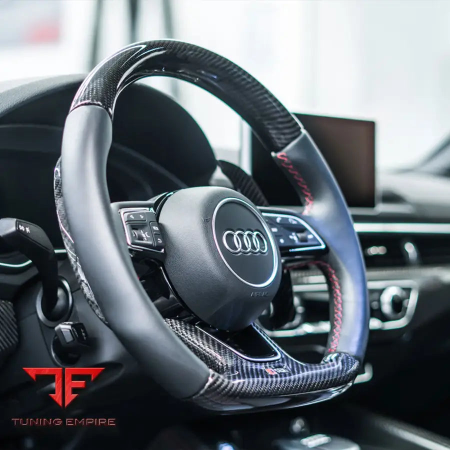 ABT Steering Wheel Refinement Carbon / Leather for Audi RS 4