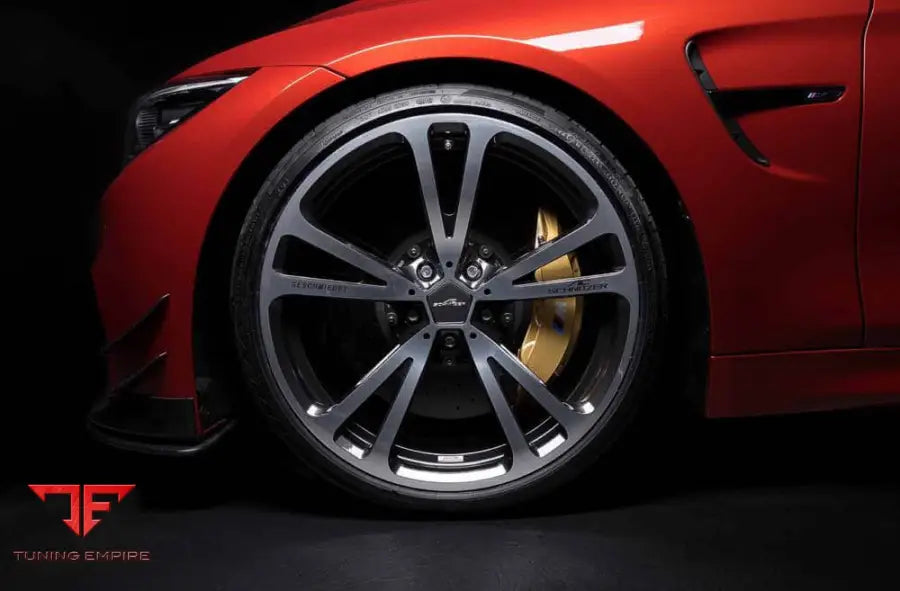 AC Schnitzer 20" wheel & tyre set AC3 forged silver-anthracite Continental for BMW M3 F80 — AC Schnitzer