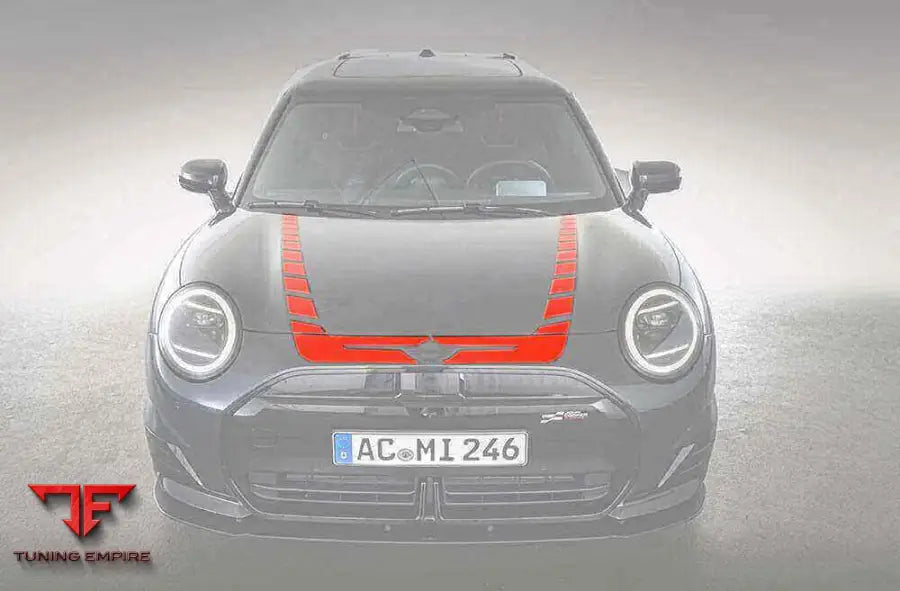 AC Schnitzer decal set hood red for MINI F67 Convertible — AC Schnitzer
