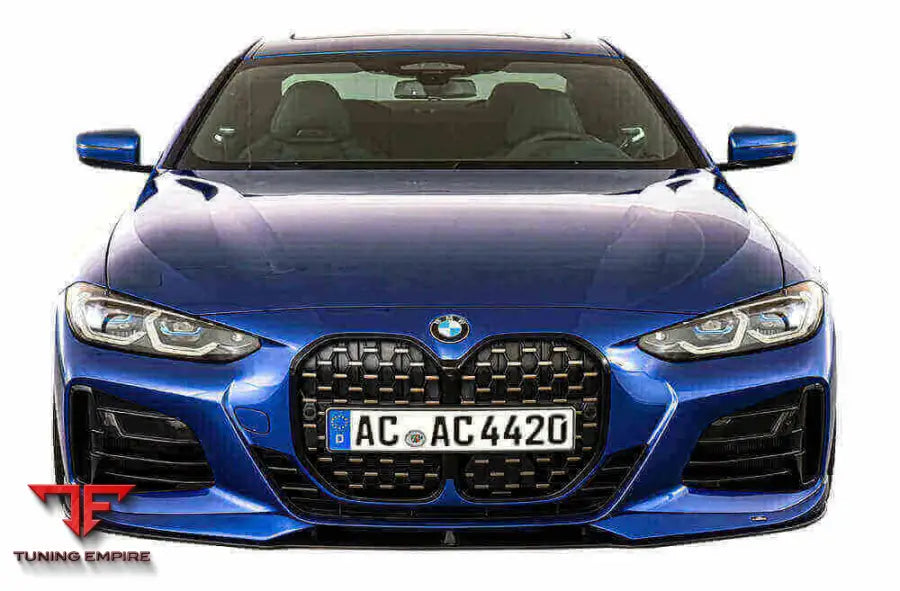 AC Schnitzer front splitter for BMW 4 series Coupé G22 with M aerodynamic package and AC Schnitzer front spoiler elements — AC Schnitzer