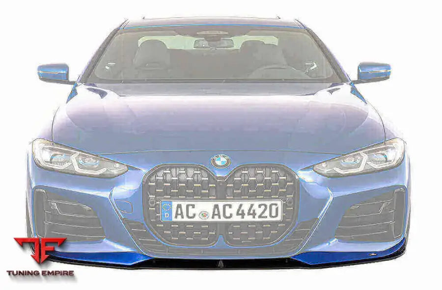 AC Schnitzer front splitter for BMW 4 series Coupé G22 with M aerodynamic package and AC Schnitzer front spoiler elements — AC Schnitzer