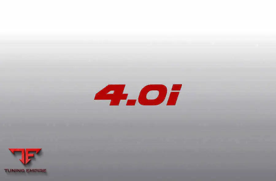 AC Schnitzer type designation emblem film 4.0i red — AC Schnitzer