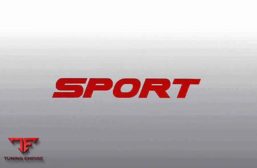 AC Schnitzer type designation emblem film SPORT red — AC Schnitzer