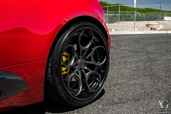 Alfa Romeo 4C on custom forged wheels