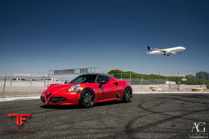Alfa Romeo 4C on custom forged wheels